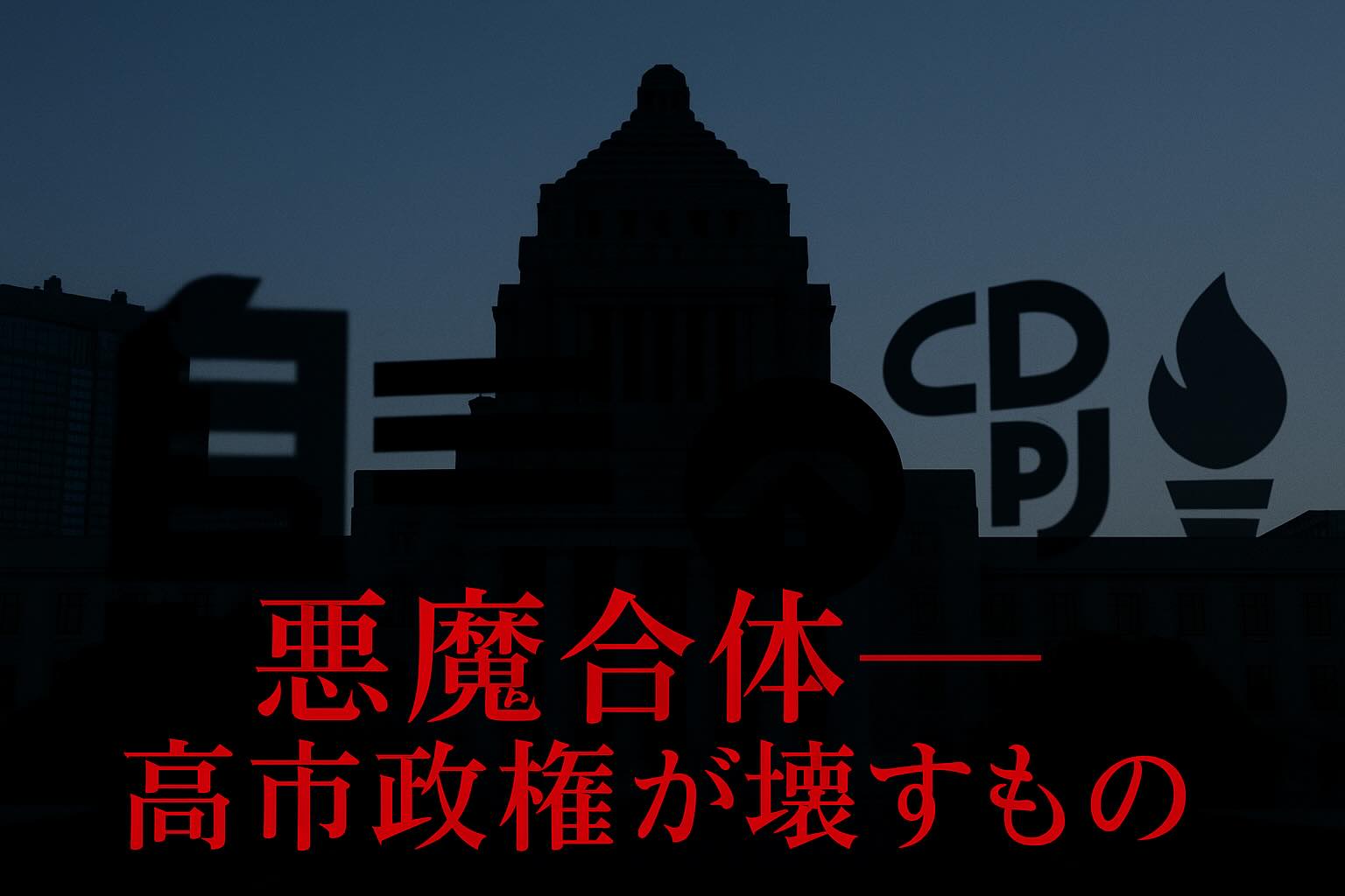 高市政権──“悪魔合体”が壊す日本のバランス。感情の政治と熟考の政治、その差が国を分ける