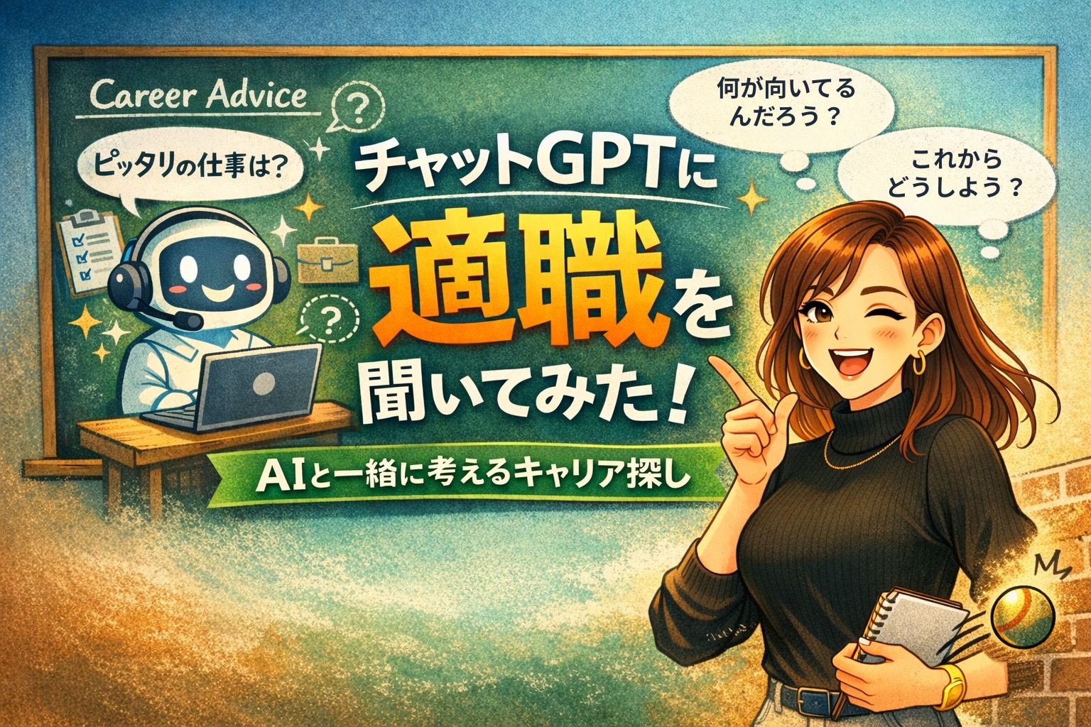 チャットGPTに「キャリアコンサルタント」になってもらってみた話