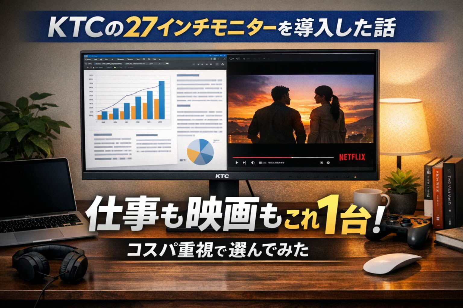 KTCの27インチモニターを導入してみた話