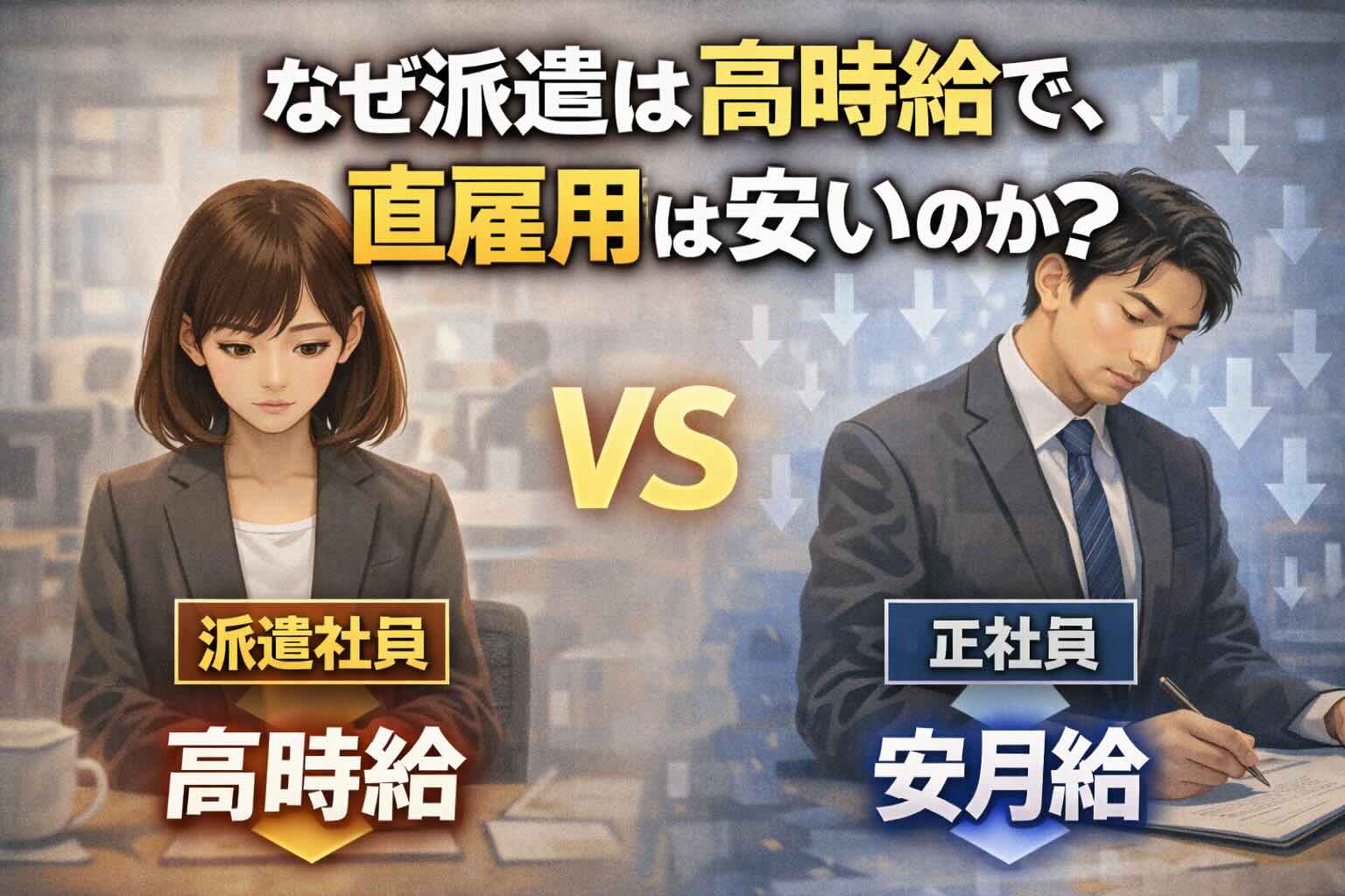なぜ派遣は高時給で、直雇用は安いのか