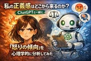 私の正義感はどこから来るのか？ChatGPTと一緒に「怒りの傾向」を心理学的に分析してみた