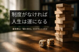 養育費は「親の責任」だけでいいのか——制度が人生を左右するという話