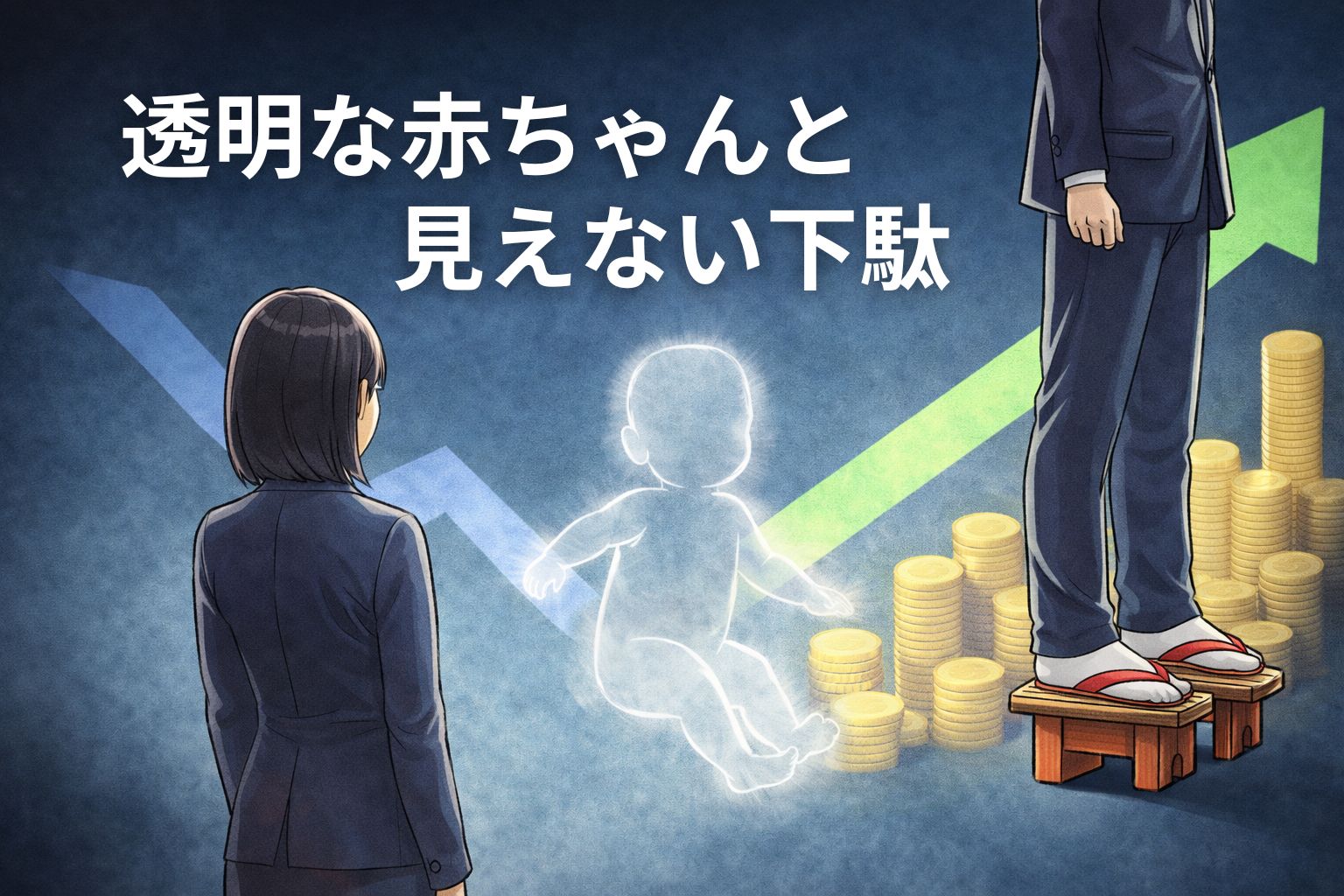 透明な赤ちゃんと、見えない下駄ー日本の男女賃金格差ー