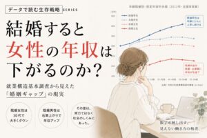 「女性は稼げない」じゃなくて「結婚すると稼げなくなる」だった