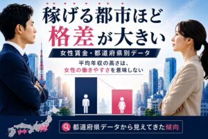 稼げる都市ほど広がる格差 都道府県データで見る女性賃金の現実——女性賃金・都道府県別データをヒートマップで可視化する