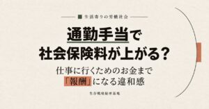 通勤手当で社会保険料が上がる? 仕事に行くためのお金まで「報酬」になる違和感